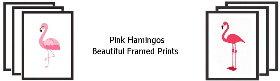 Pink Flamingo Framed Prints